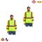 RADYAN® High Visibility Long Sleeve Safety Hoodie with Reflective Strips and Hood for Construction Work